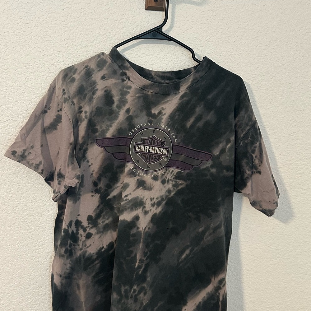 Vintage Harley Davidson Motorcycles Tshirt L Acid‎ Wash Bikercore, Streetwear